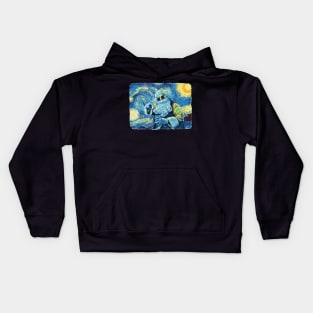 Christmas Van Gogh Style Kids Hoodie